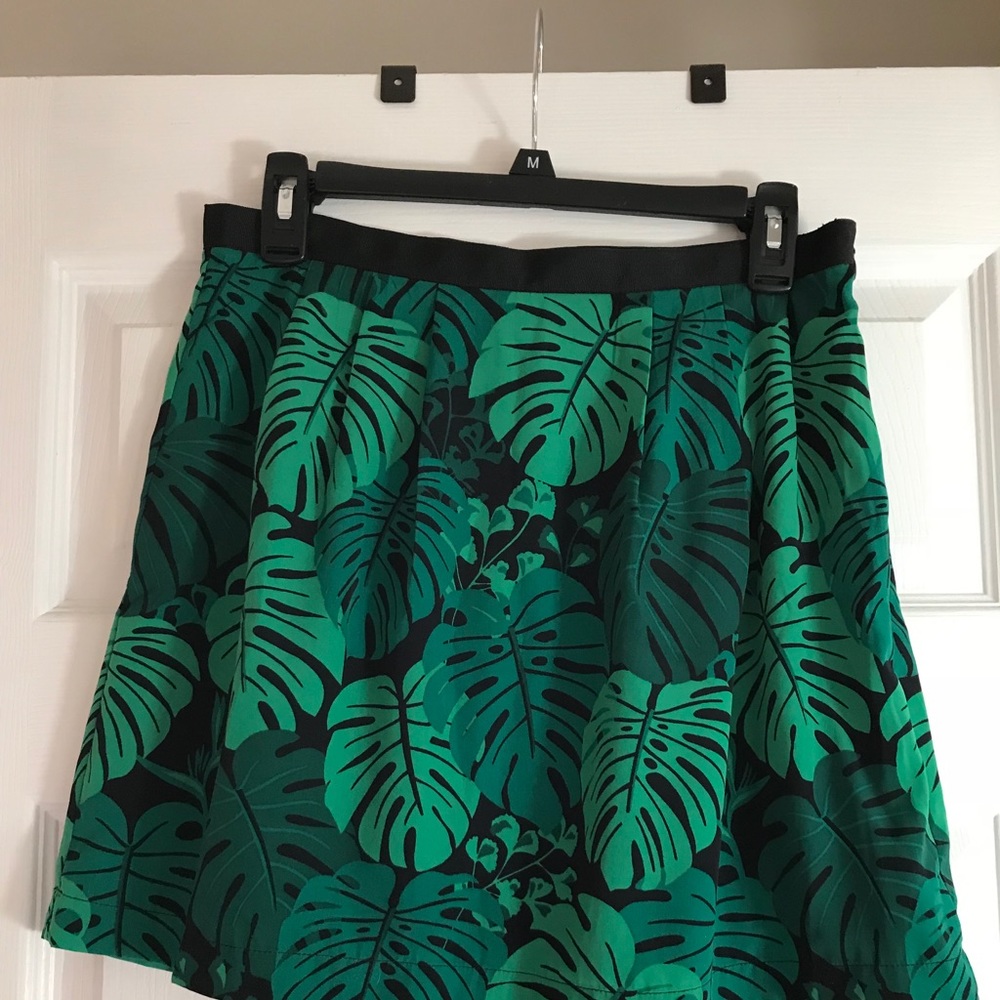Banana Republic Palm Leaf Mini Skirt